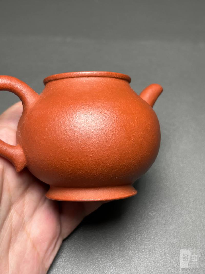 清晚期  “佐茶佑玉”款朱泥圆壶 - 图11